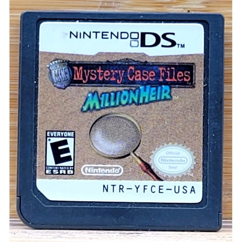 Mystery Case Files: Millionheir (Nintendo DS, 2008) GAME CART ONLY